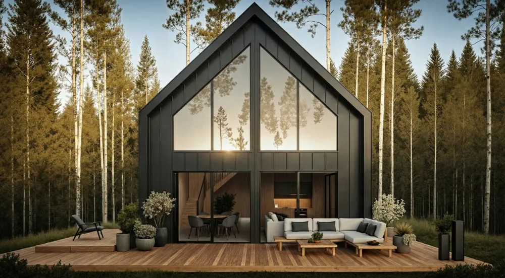 Dom modułowy Harmony 82 - czarny 02