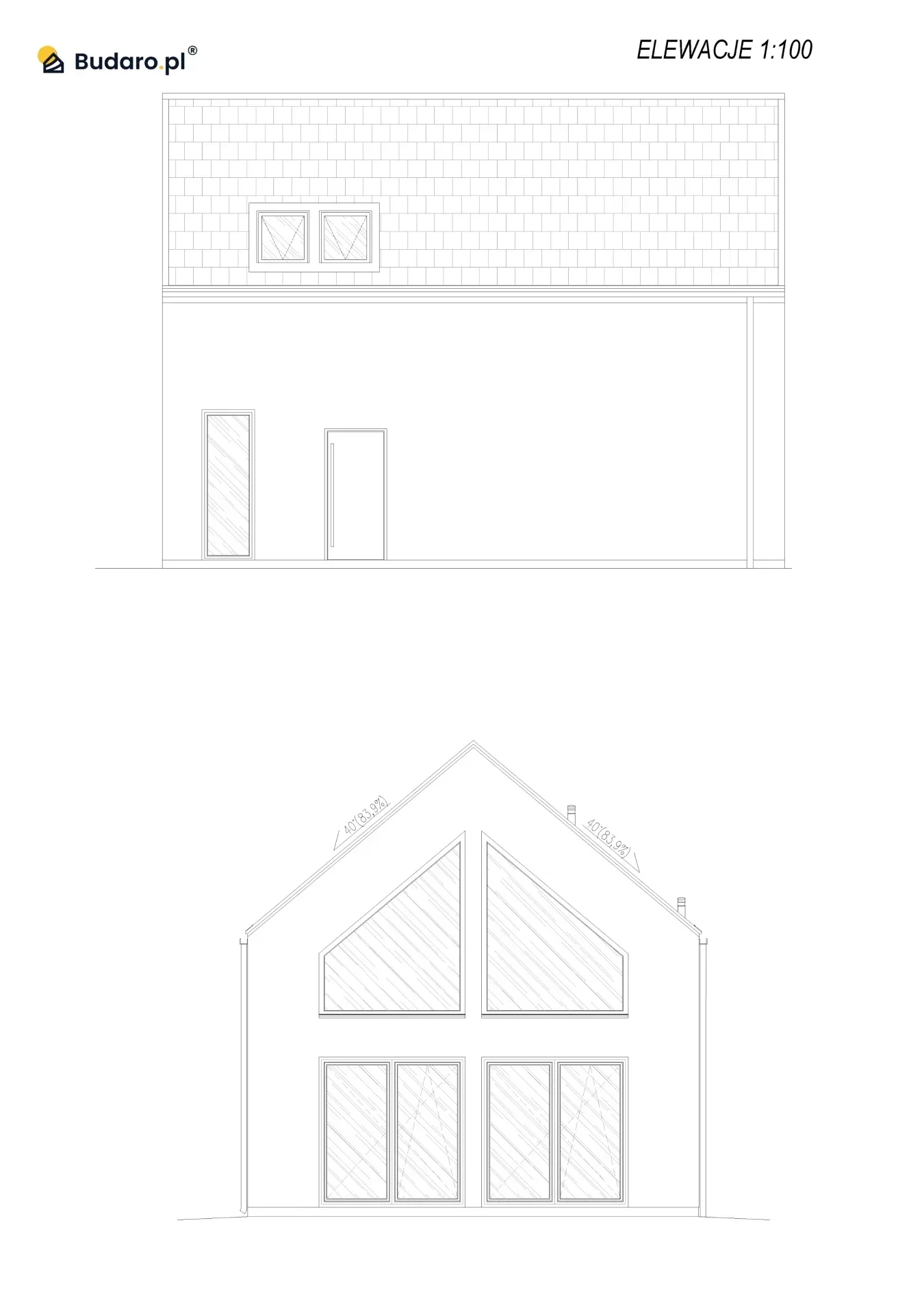 Dom na zgłoszenie 115 m² Modern Harmony | Budaro®