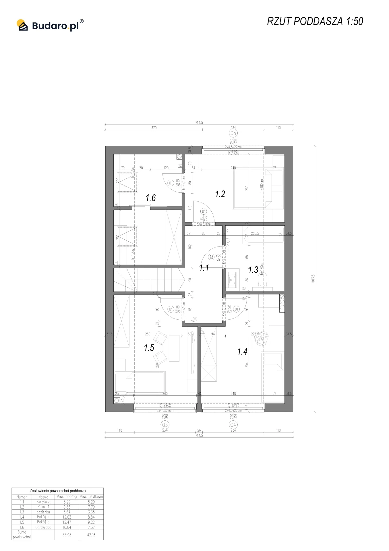 Dom na zgłoszenie 115 m² Modern Harmony | Budaro®